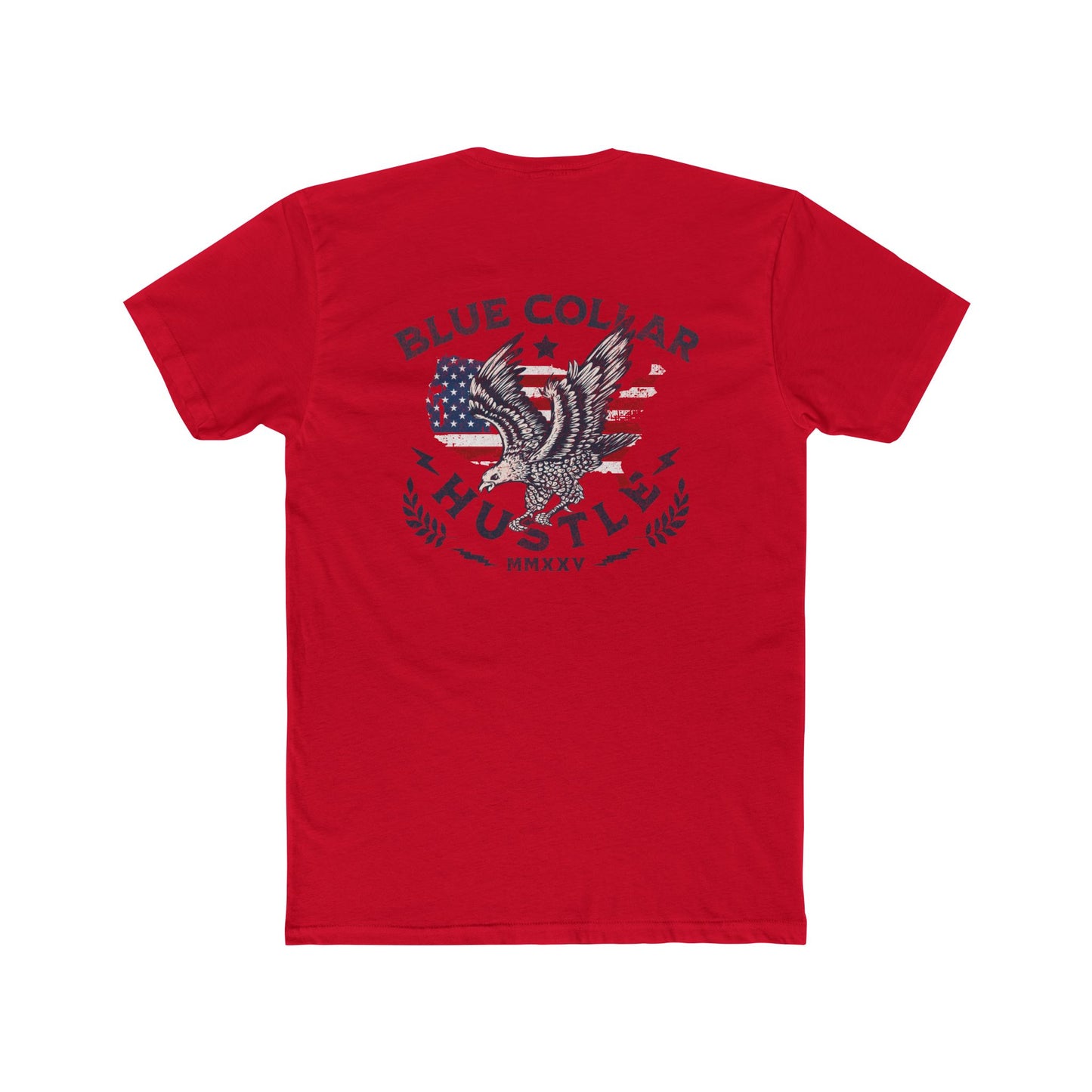 Blue Collar Hustle Cotton Crew Tee