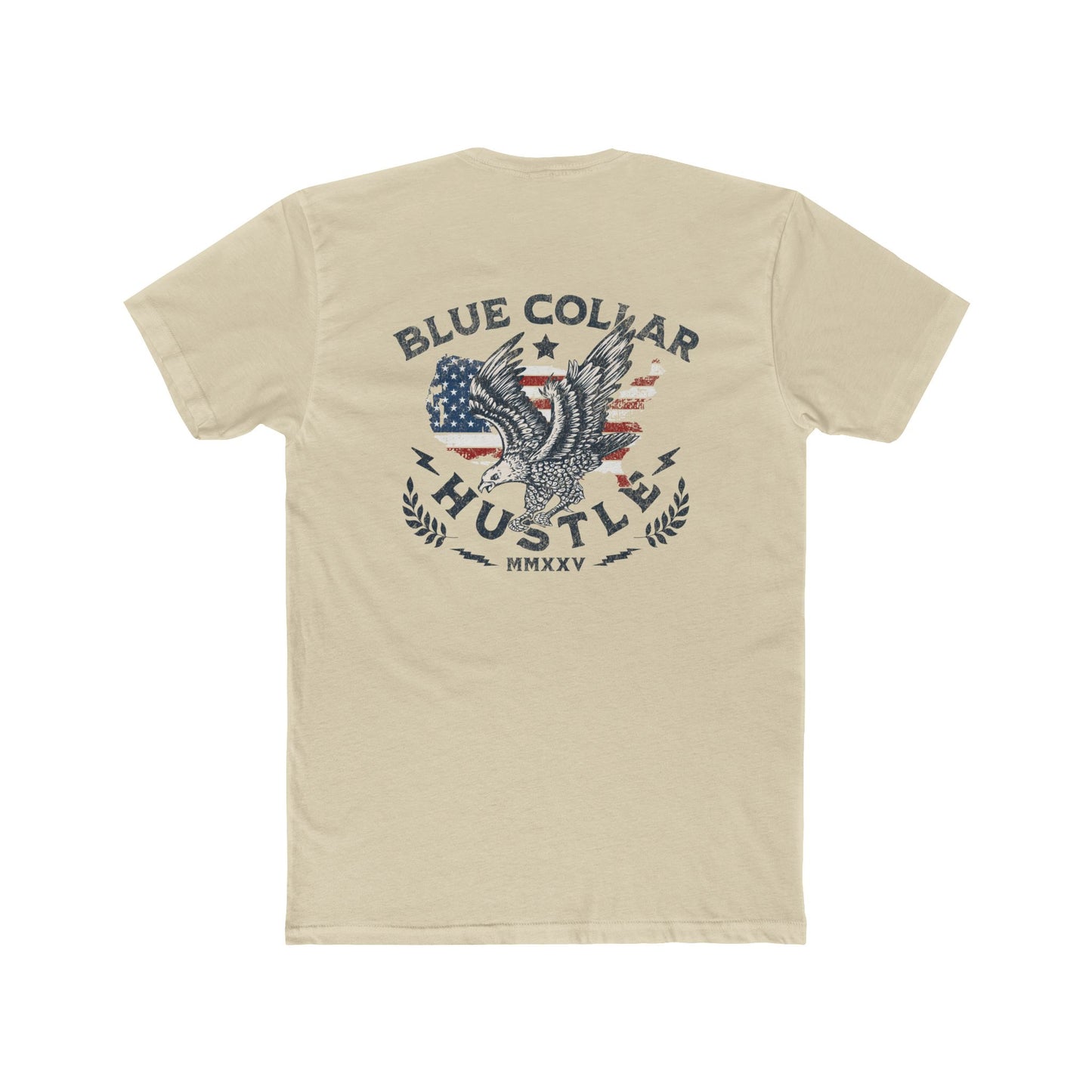 Blue Collar Hustle Cotton Crew Tee