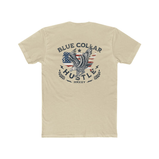 Blue Collar Hustle Cotton Crew Tee