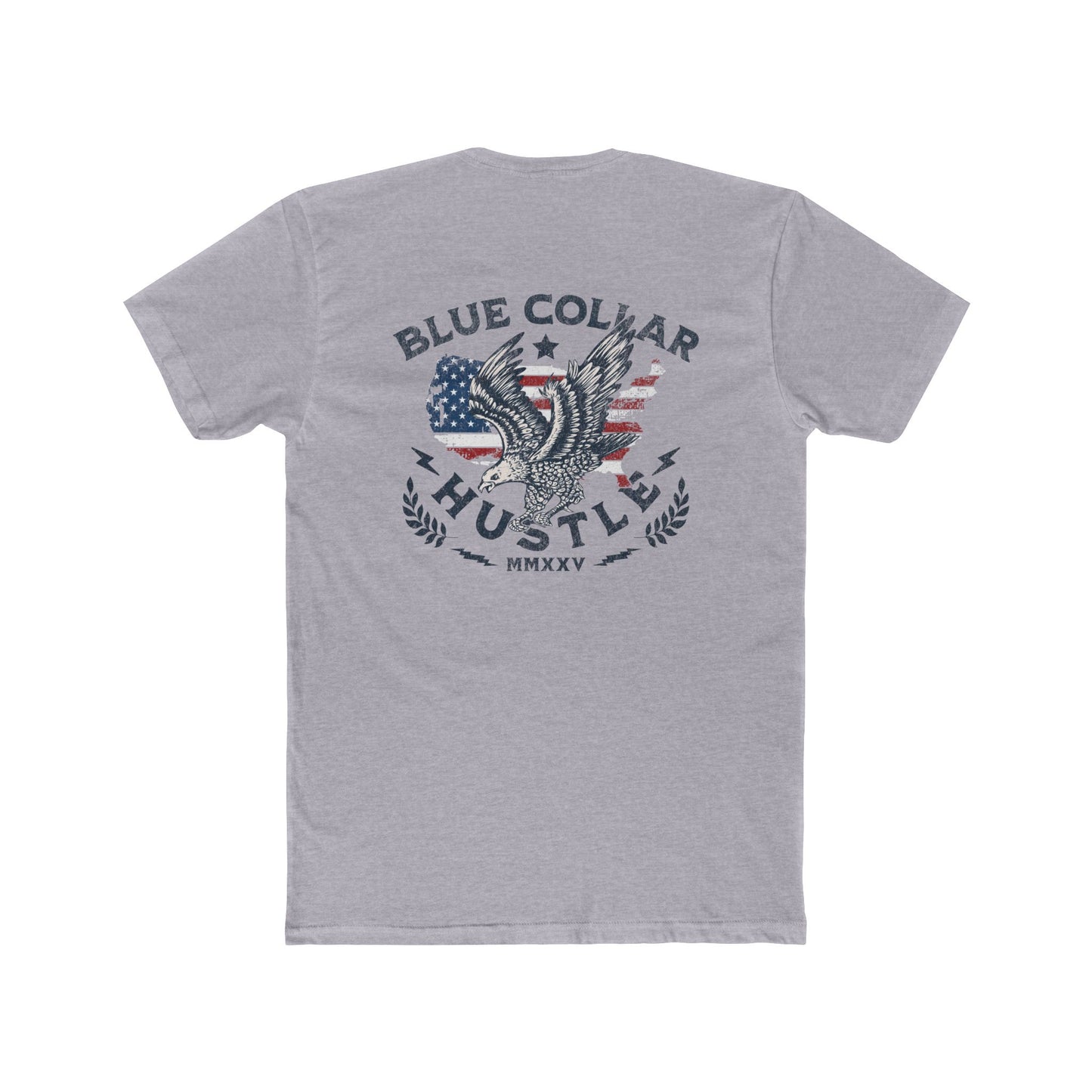 Blue Collar Hustle Cotton Crew Tee